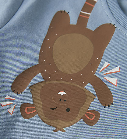 Name It Bluse - NmmVictor - Dusty Blue/Monkey