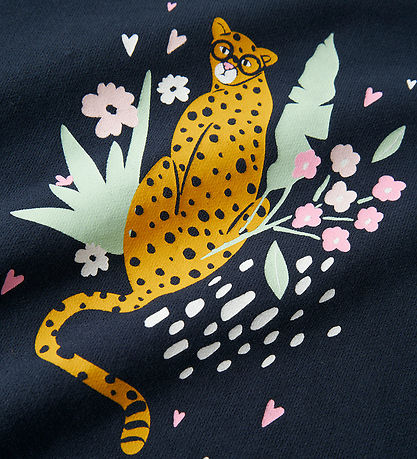 Name It Sweatshirt - NmfValona - Navy Blazer/Cheetah