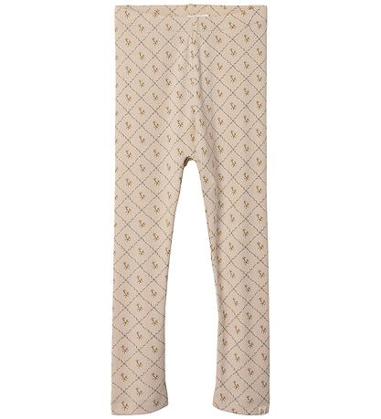 Lil' Atelier Leggings - NmfGago - Gray Morn/Vintage Flower