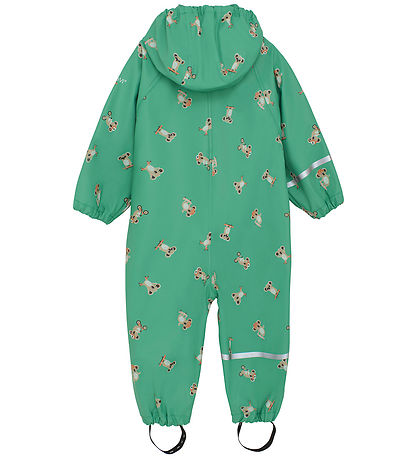 CeLaVi Regndragt m. Fleece - PU - Green Spruce