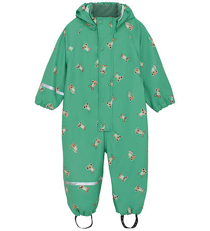 CeLaVi Regndragt m. Fleece - PU - Green Spruce