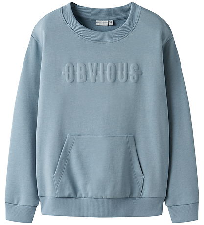 Name It Sweatshirt - NkmVanoa - Dusty Blue/Obvious