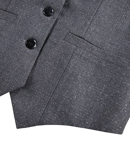 Molo Vest - Hollie - Grey Silver Check