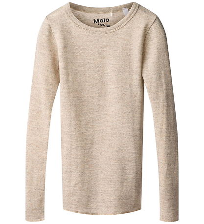 Molo Bluse - - Uld - Rihanna - Oatmeal Melange