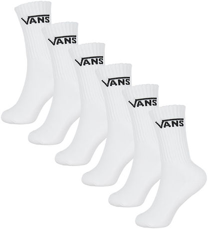 Vans Strømper - 6-pak Classic Crew - White