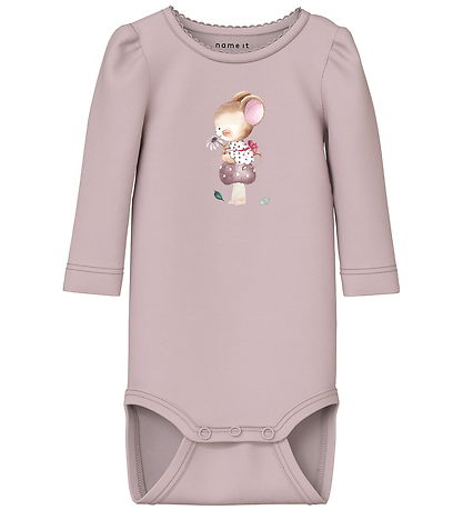 Name It Body l/æ  - NbfLotus - 2-pak - Cloud Dancer / Burnished