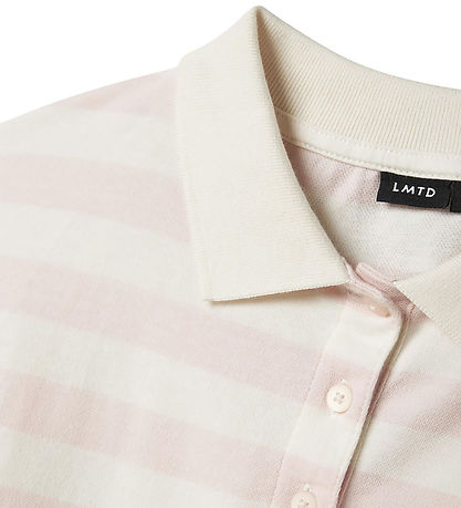 LMTD Polobluse - NlfKliva - Crystal Pink/White Stripes