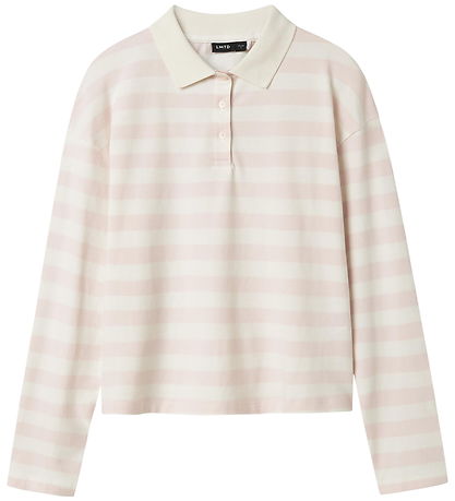 LMTD Polobluse - NlfKliva - Crystal Pink/White Stripes
