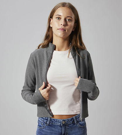 LMTD Cardigan - NlfLonja - Dark Grey Melange