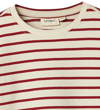 Lil'Atelier Bluse - NmfLimia - Turtledove/Red Dahlia