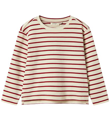 Lil'Atelier Bluse - NmfLimia - Turtledove/Red Dahlia