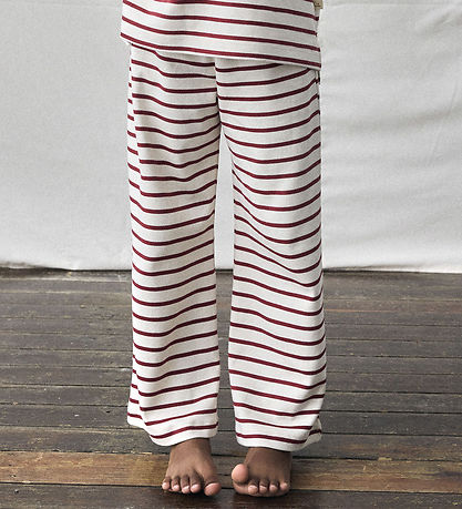 Lil'Atelier Bukser - Bukser - NmfLimia - Turtledove/Red Dahlia