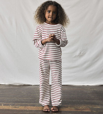 Lil'Atelier Bukser - Bukser - NmfLimia - Turtledove/Red Dahlia