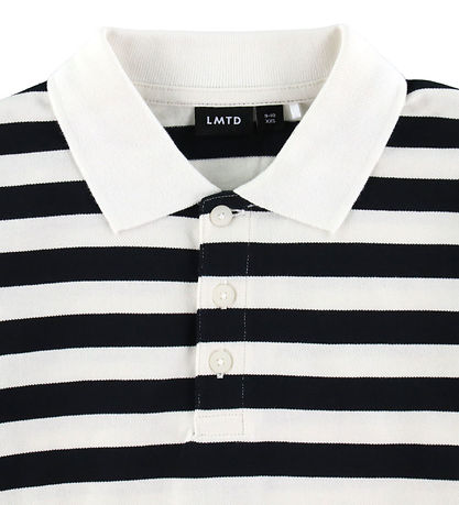 LMTD PoloBluse - NlnKliva - Black/White Stripes
