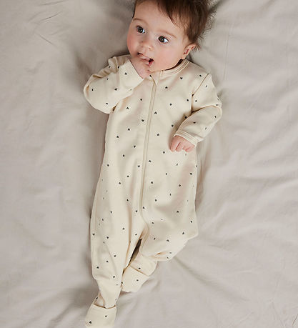 Name It Natdragt - 2-pak - Noos - NbfNightsuit - Summer Sand/W/D