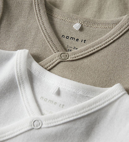 Name It Body - l/æ - 2-pak - Noos - NbnBody - Pure Cashmere/W/Br