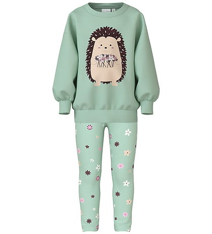 Name It Sweatsæt - NmfValona - Gossamer Green/Gossamer