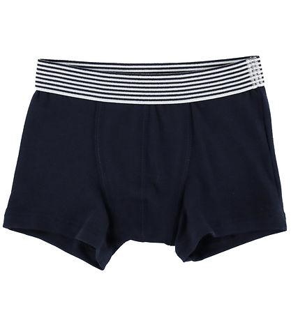 Petit Bateau Boxershorts - 2-pak - Navy/Gråmeleret