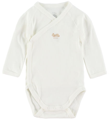 Petit Bateau Slå om Body l/æ  - 3- pak - Hvid