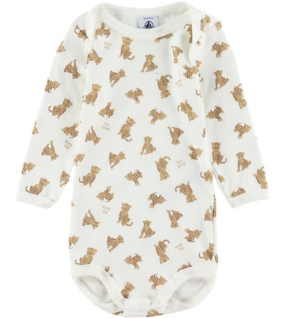 Petit Bateau Body l/æ - 3-pak - Hvid/Grøn