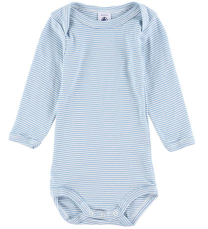 Petit Bateau Body l/æ - 3-pak - Blå/Hvid