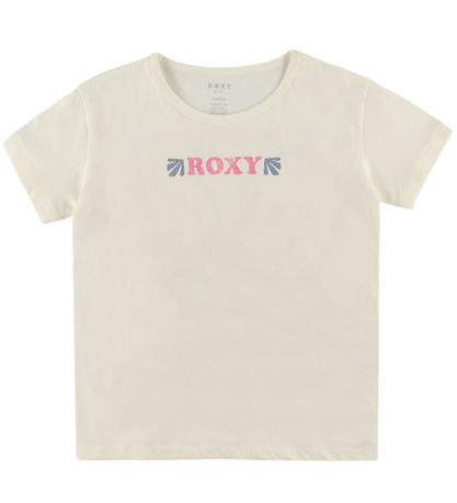 Roxy T-shirt - Lily Regular Vintage - Egret m. Print
