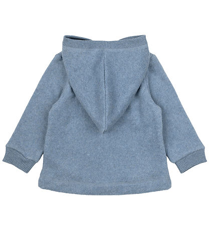 Mikk-Line Fleece Cardigan - Faded Denim Melange