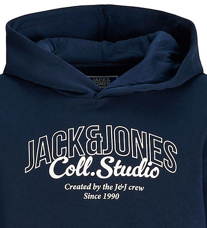 Jack & Jones Hættetrøje - JjMakoto - Sky Captain/Big Print
