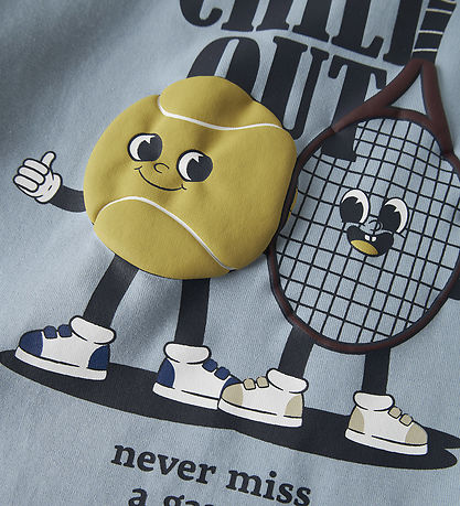 Name It T-shirt - NmmKyler - Dusty Blue m. Print