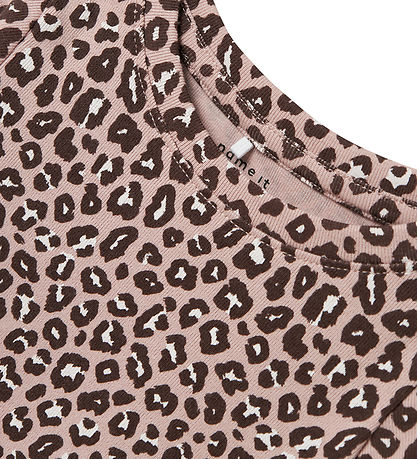 Name It Bluse - NmfLeoana - Burnished Lilac m. Leopard