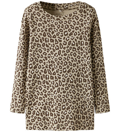 Name It Bluse - NmfLeoana - Peyote m. Leopard