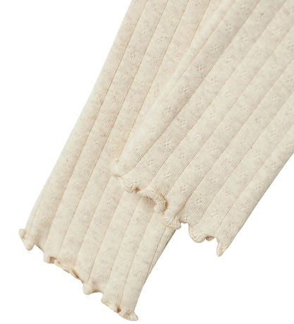 Name It Leggings - Rib - NmfLalla - Peyote Melange m. Hulmønster