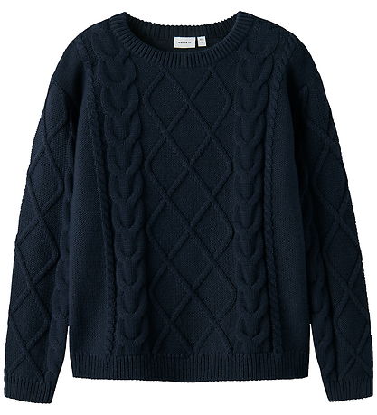 Name It Bluse - Strik - NmmLyle - Navy Blazer