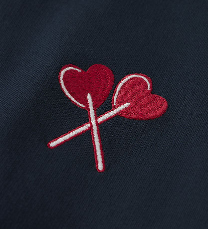 Name It Sweatshirt - NkfVanita - Navy Blazer/Two Hearts