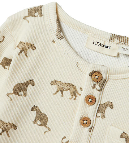 Lil Atelier Bluse - Rib - NmmLavo - Turtledove