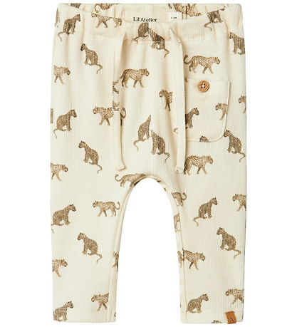 Lil Atelier Bukser - Rib - NbmLavo - Loose - Turtledove