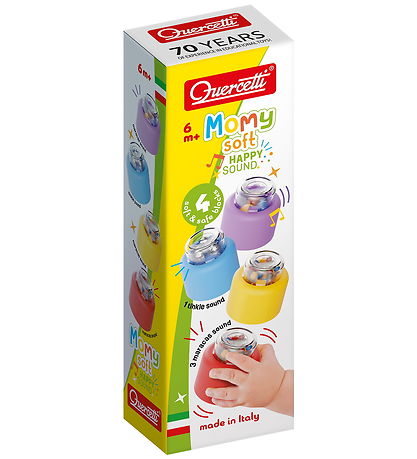 Quercetti Bløde Klodser - 18 stk inkl. 2 m. Lyd - Momy Soft