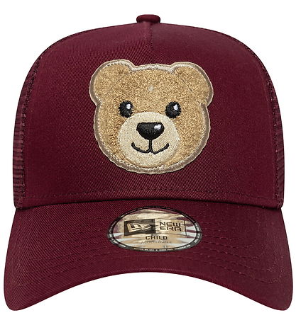 New Era Kasket - Trucker - Bear - Mørkerød