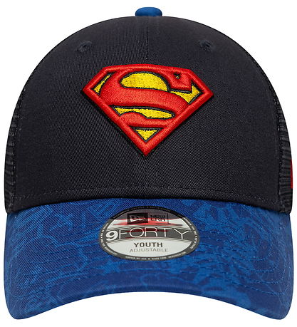 New Era Kasket - 9Forty - Trucker - Superman - Blå