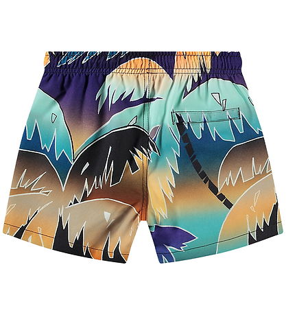 Molo Badeshorts - UV50+ - Niko - Faded Palmtrees