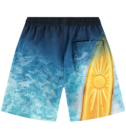 Molo Badeshorts - UV50+ - Nilson - Surf Art Blue Chill