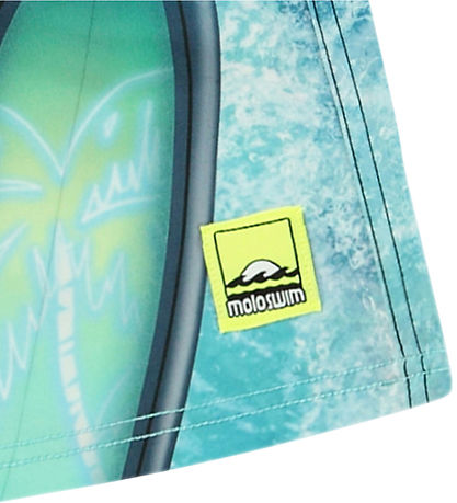 Molo Badeshorts - UV50+ - Nilson - Surf Art Blue Chill