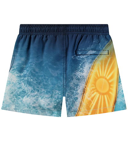 Molo Badeshorts - UV50+ - Niko - Surf Art Blue Chill