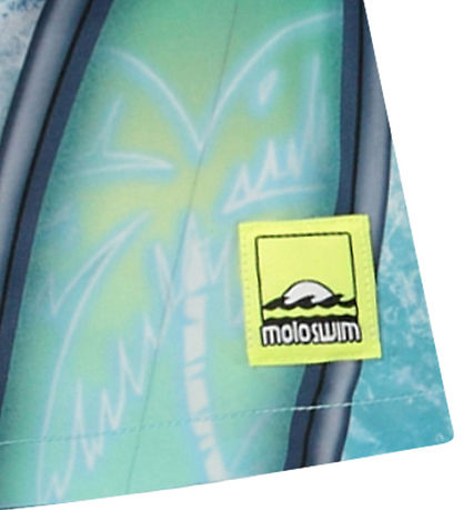 Molo Badeshorts - UV50+ - Niko - Surf Art Blue Chill
