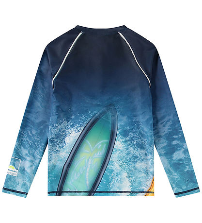 Molo Badebluse - UV50+ - Noble - Surf Art Blue Chill