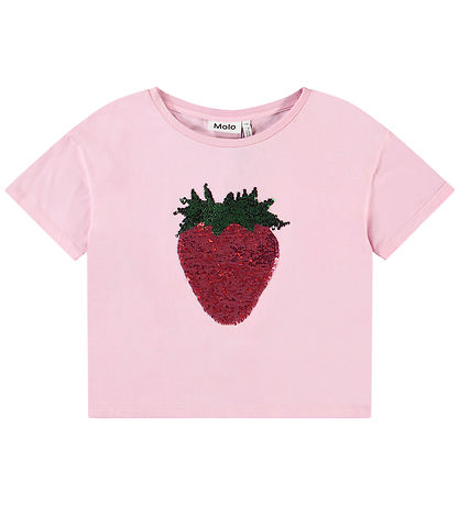Molo T-shirt - Roseanna - Glitter Strawberry