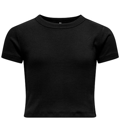 Kids Only T-shirt - KogBina - Rib - Sort