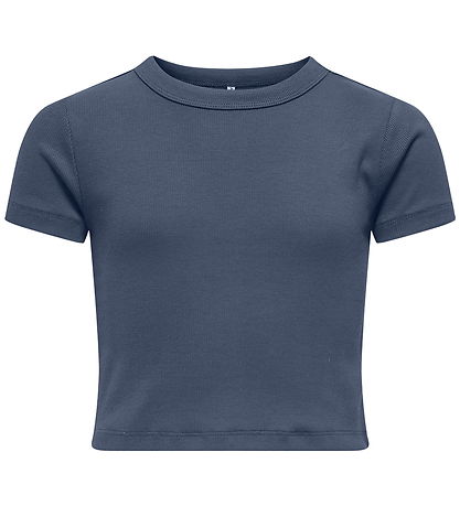 Kids Only T-shirt - KogBina - Rib - Vintage Indigo