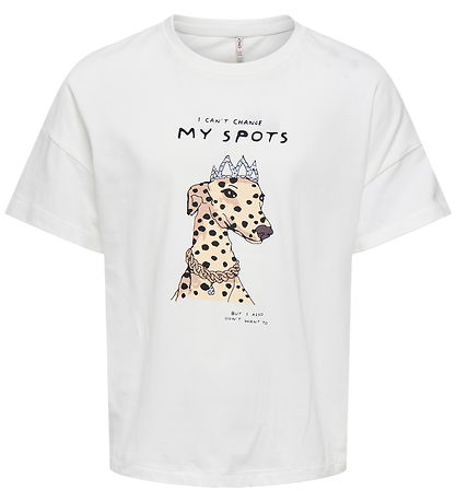 Kids Only T-shirt - KogBaria - Cloud Dancer/Spots