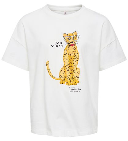 Kids Only T-shirt - KogBaria - Cloud Dancer/Lipstick